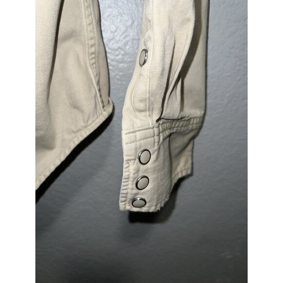 Polo Ralph Lauren Denim and Supply Pearl Button Up Casual Long Sleeve - Cream XS - Picture 7 of 8